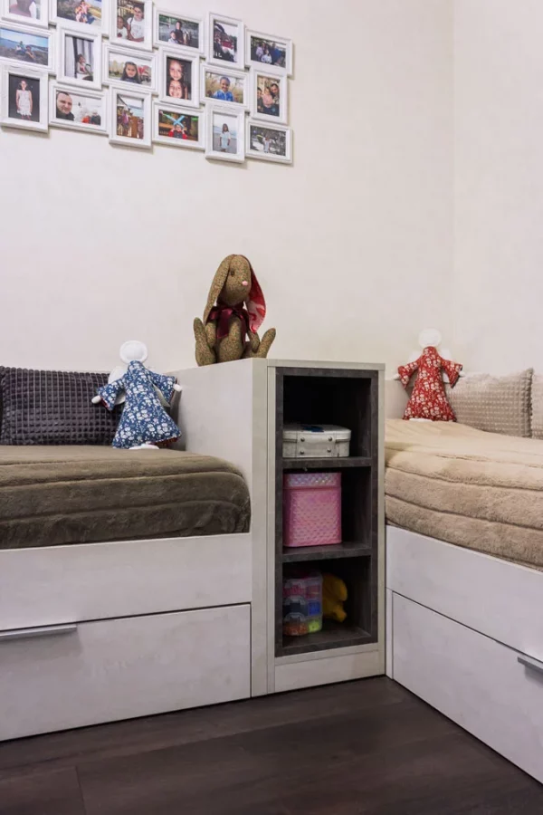 Зонирование детской комнаты на 2-х детей