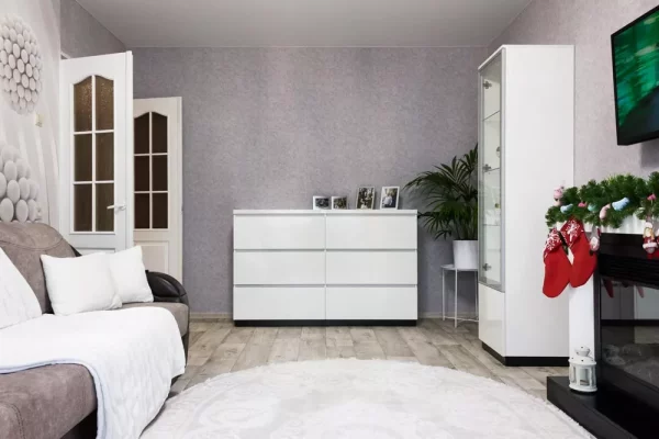 Белая мебель для гостиной на заказ в Гродно